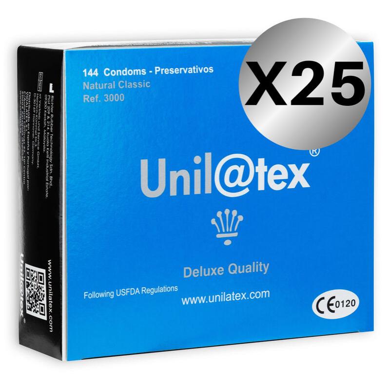 Unilatex - preservativos naturales 144 uds x 25 uds Unilatex - preservativos naturales 144 uds x 25 uds