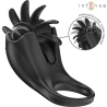 Intense - mabel anillo vibrador 10 vibraciones con estimulador de clítoris negro - 1