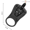 Intense - mabel anillo vibrador 10 vibraciones con estimulador de clítoris negro - 5