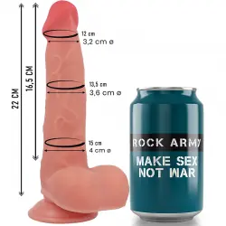 Rockarmy - raptor 22 cm -o- 3.6 cm dual density liquid silicone