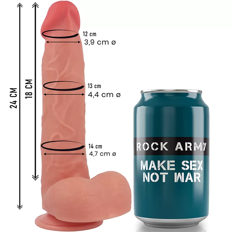 Rockarmy - ranger 24 cm -o- 4.4 cm dual density liquid silicone Rockarmy - ranger 24 cm -o- 4.4 cm dual density liquid silicone