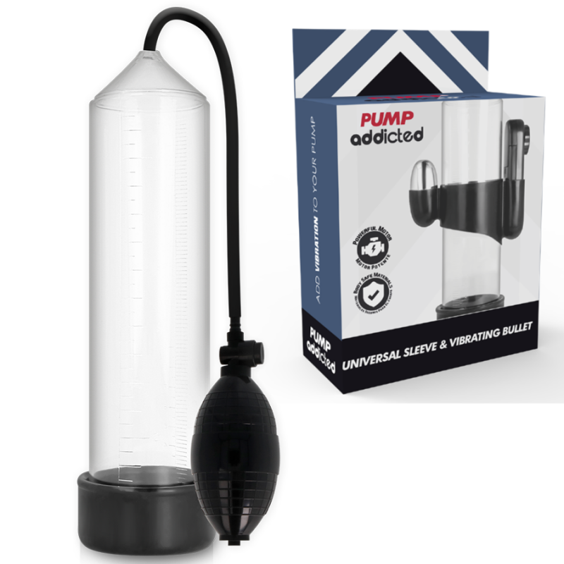 Pump addicted bomba erección rx3 transparente con vibrador Pump addicted bomba erección rx3 transparente con vibrador