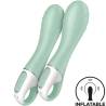 Satisfyer Air Pump Vibrator 3 menta en dos niveles de inflado