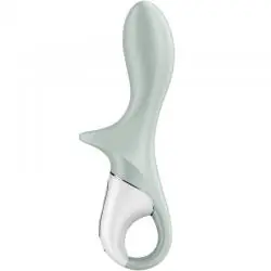 Satisfyer - air pump booty 3 vibrador anal inflable verde gris