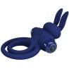 Pretty love - darey doble anillo vibrador rabbit azul - 4