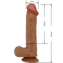 Baile - bergrisi dildo realístico 26 cm natural