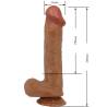 Baile - bergrisi dildo realístico 26 cm natural - 5