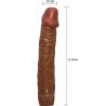 Baile - bob vibrador realístico 22.5 cm mulato - 4