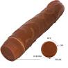 Baile - bob vibrador realístico 22.5 cm mulato - 5