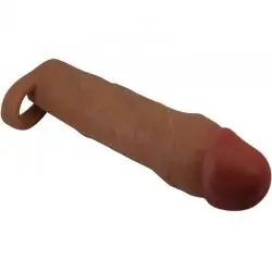 Pretty love - hani funda para pene con extensión de 5 cm mulato