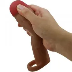 Pretty love - hani funda para pene con extensión de 5 cm mulato