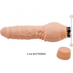 Baile - barbara vibrador realístico 19.5 cm natural