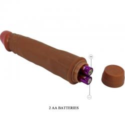 Baile - dwarf vibrador realístico 21 cm mulato