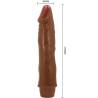 Baile Dwarf vibrador realista 21 cm marrón - 4