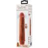 Baile Dwarf vibrador realista 21 cm marrón - 6