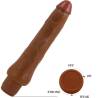 Baile - dryad vibrador realístico 25 cm mulato - 5
