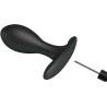 Pretty Love plug anal hinchable negro, plug con la conexión del tubo
