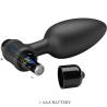 Pretty love - vibra butt plug 2 plug anal 10 vibraciones negro - 5