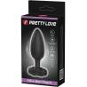 Pretty love - vibra butt plug 2 plug anal 10 vibraciones negro - 6