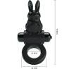 Pretty love - exciting ring anillo vibrador rabbit 10 vibraciones negro - 3
