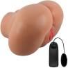 Crazy bull - luna trasero vibrador con vagina y ano realístico natural control remoto - 1