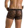 Short James de hombre Passion 032 negro, detalle trasero con modelo
