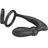 Pretty love - emoni anillo pene + plug anal 12 vibraciones negro - 3