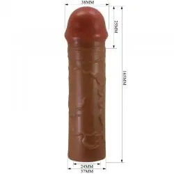 Pretty love - nile funda para pene con extensión de 2.5 cm mulato