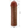 Pretty love - nile funda para pene con extensión de 2.5 cm mulato - 5