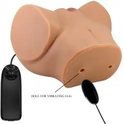 Crazy bull - emilia trasero vibrador con vagina y ano realístico natural control remoto