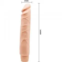 Baile - jack vibrador realístico 26 cm natural