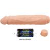 Baile - jack vibrador realístico 26 cm natural - 6