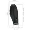 Pretty love - gilo vibrador de dedo silicona negro - 6