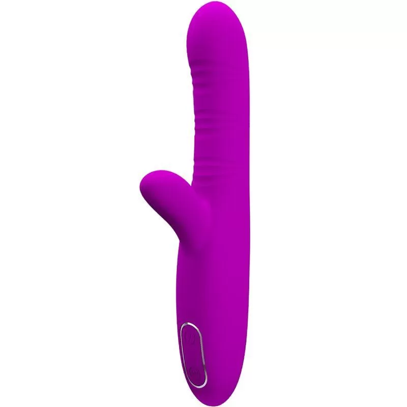 Pretty love - angelique vibrador multifunción + estimulador de clítoris morado