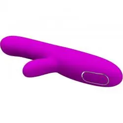Pretty love - angelique vibrador multifunción + estimulador de clítoris morado