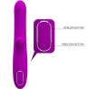 Pretty love - angelique vibrador multifunción + estimulador de clítoris morado - 4