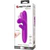 Pretty love - angelique vibrador multifunción + estimulador de clítoris morado - 6