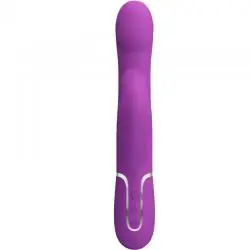Pretty love - vibrador & estimulador multifunción 4 en 1 morado