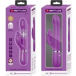 Pretty love - vibrador & estimulador multifunción 4 en 1 morado