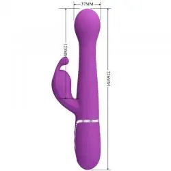 Pretty love - dejon vibrador rabbit multifunción 3 en 1 morado