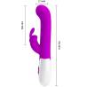 Pretty Love Centaur fucsia, vibrador rabbit con las medidas indicadas