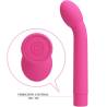 Botones de vibrador Pretty Love Logan rosa