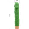 Baile - bill vibrador realístico 22.5 cm verde - 5