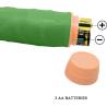 Baile - bill vibrador realístico 22.5 cm verde - 6