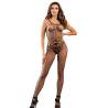Bodystocking Tirantes Finos Negro Subblime, de frente