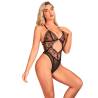 Body de encaje hueco negro Subblime de perfil