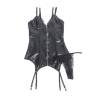 Corpiño Negro con Ligueros Subblime L/XL, la prenda sola con tanga y ligueros