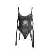 Subblime - 955496 body de encaje con lazos y ligas negro s/m - 5