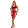 Subblime - 952327 vestido de rejilla largo rojo talla única - 1