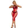 Subblime - 952327 vestido de rejilla largo rojo talla única - 4